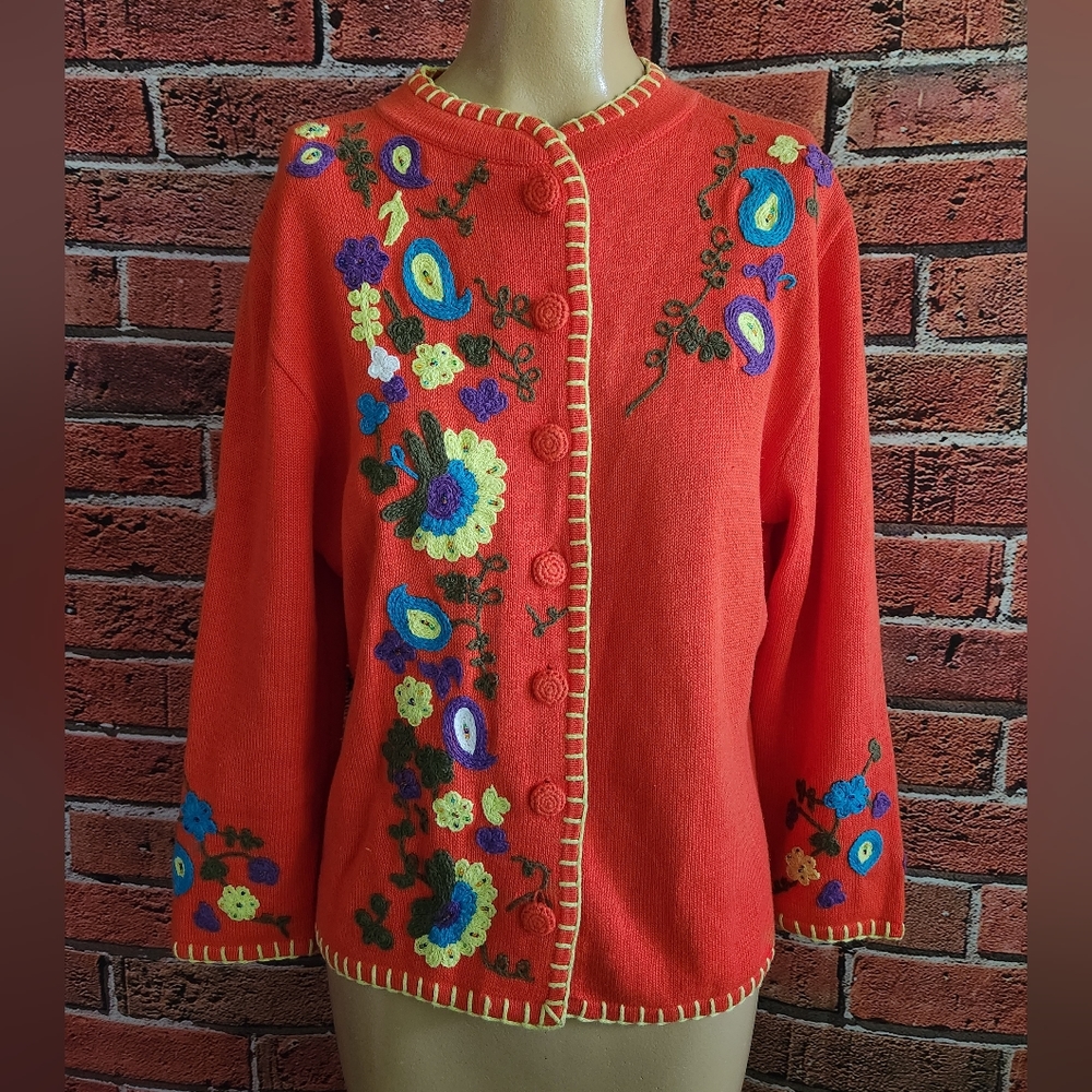 Embroidered sweater